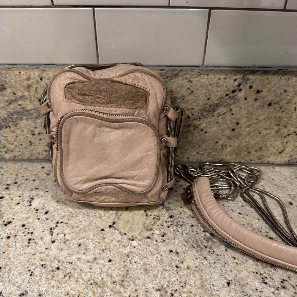 Alexander wang mini Brenda camera bag Pink Leather Crossbody Bag